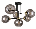 Lampa sufitowa 6xE27 COSMO BLACK/GOLD