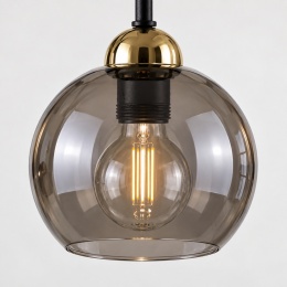 Lampa sufitowa 6xE27 COSMO BLACK/GOLD