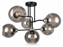 Lampa sufitowa 6xE27 COSMO BLACK/SILVER