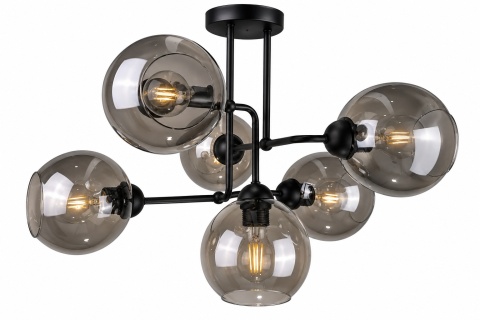 Lampa sufitowa 6xE27 COSMO BLACK
