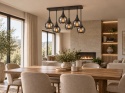 Ceiling Lamp 6xE27 Soma Black/Smoky