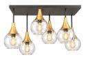 Lampa sufitowa 6xE27 Soma Gold/Clear