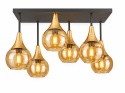 Lampa sufitowa 6xE27 Soma Gold/Honey