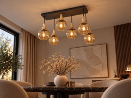 Lampa sufitowa 6xE27 Soma Gold/Honey