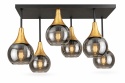 Lampa sufitowa 6xE27 Soma Gold/Smoky