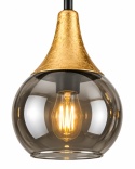 Lampa sufitowa 6xE27 Soma Gold/Smoky