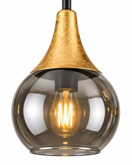 Lampa sufitowa 6xE27 Soma Gold/Smoky