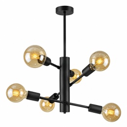 Lampa sufitowa 6xE27 VELUM BLACK
