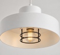 Lampa wisząca 1xE27 BOSSI II BLACK/WHITE