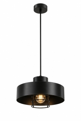 Lampa wisząca 1xE27 BOSSI II BLACK