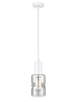 Lampa wisząca 1xE27 CROSS WHITE