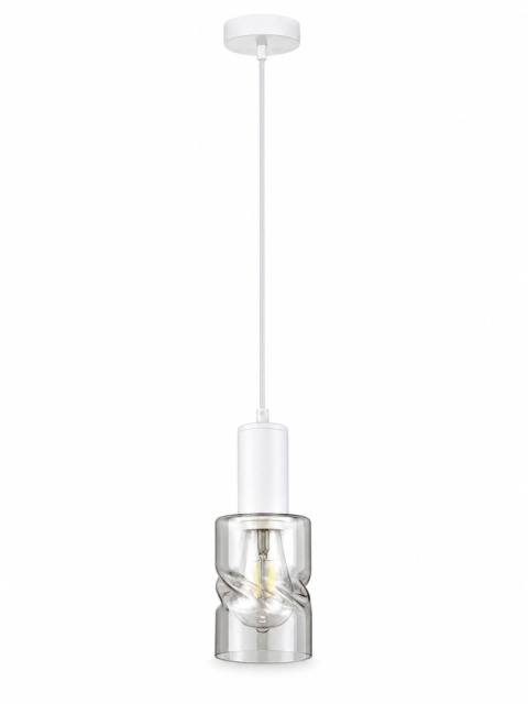 Lampa wisząca 1xE27 CROSS WHITE