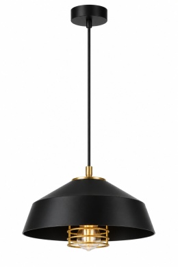 Lampa wisząca 1xE27 ELECTRA GOLD/BLACK