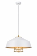 Lampa wisząca 1xE27 ELECTRA GOLD/WHITE