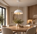 Lampa wisząca 1xE27 ELECTRA GOLD/WHITE