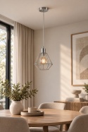 Lampa wisząca 1xE27 FOSKAL SILVER