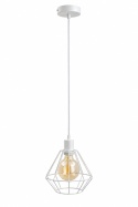 Lampa wisząca 1xE27 FOSKAL WHITE