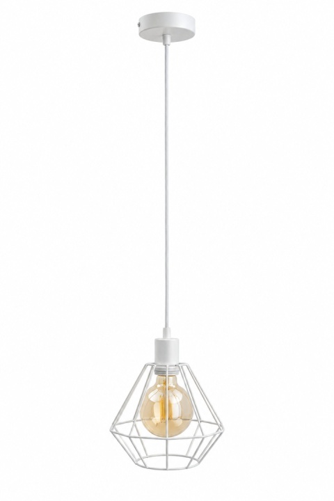 Lampa wisząca 1xE27 FOSKAL WHITE