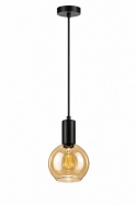 Lampa wisząca 1xE27 JANTAR BLACK