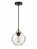 Lampa wisząca 1xE27 MIRAGE BLACK/GOLD