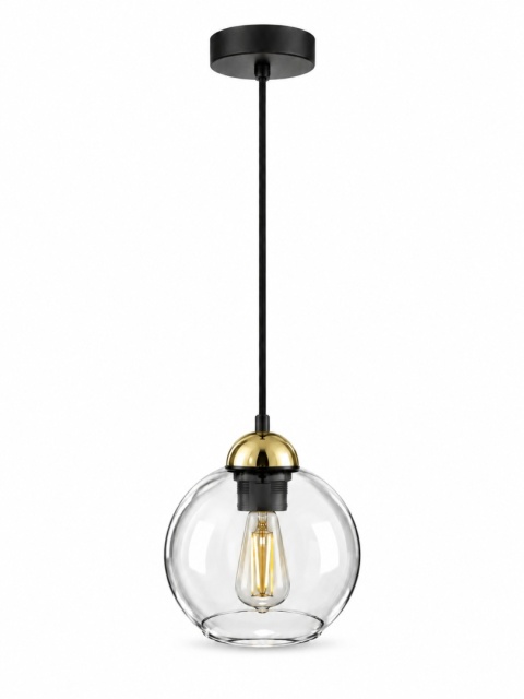 Lampa wisząca 1xE27 MIRAGE BLACK/GOLD