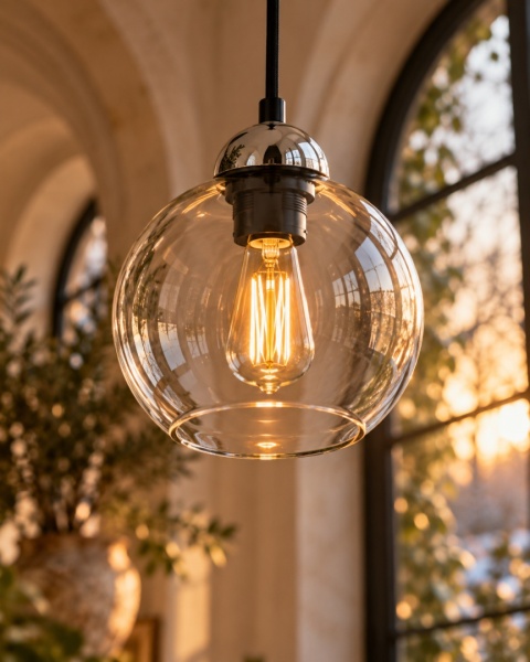 Lampa wisząca 1xE27 MIRAGE BLACK/SILVER