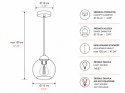 Lampa wisząca 1xE27 MIRAGE WHITE