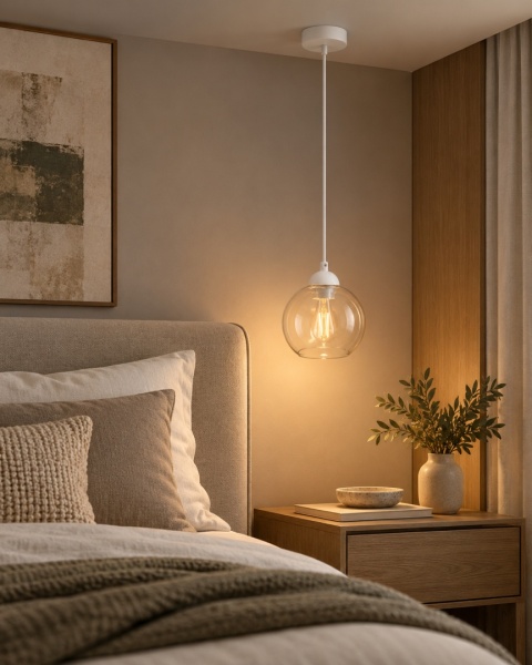 Lampa wisząca 1xE27 MIRAGE WHITE