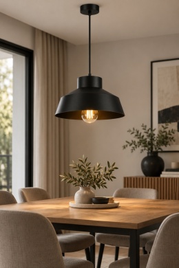 Lampa wisząca 1xE27 MOON BLACK