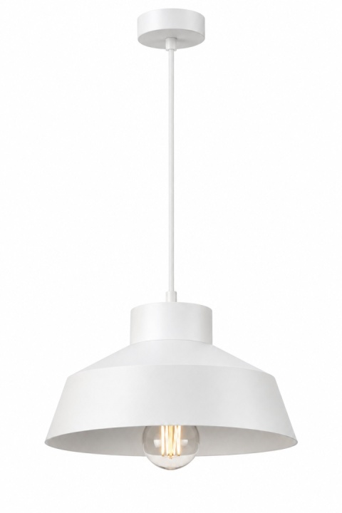 Lampa wisząca 1xE27 MOON WHITE/GOLD