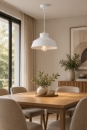 Lampa wisząca 1xE27 MOON WHITE/GOLD