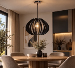 Lampa wisząca 1xE27 NORA BLACK 646