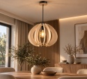 Lampa wisząca 1xE27 NORA NATURAL 642