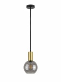 Lampa wisząca 1xE27 SUPRA BLACK/GOLD