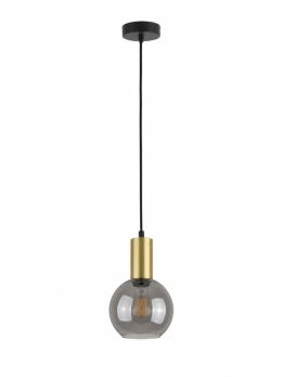 Lampa wisząca 1xE27 SUPRA BLACK/GOLD