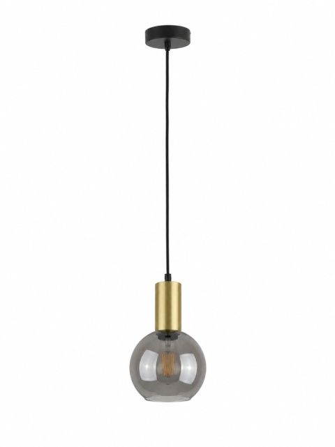 Lampa wisząca 1xE27 SUPRA BLACK/GOLD