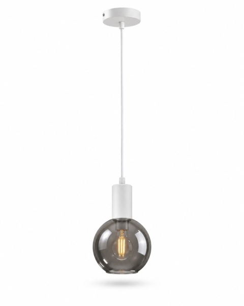 Pendant lamp 1xE27 SUPRA WHITE