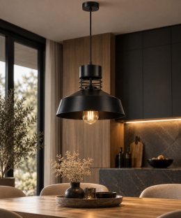 Lampa wisząca 1xE27 TITANIUM BLACK