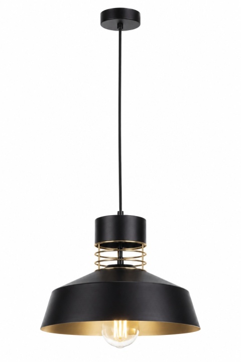 Lampa wisząca 1xE27 TITANIUM GOLD/BLACK