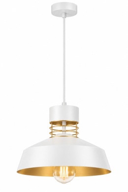 Lampa wisząca 1xE27 TITANIUM GOLD/WHITE