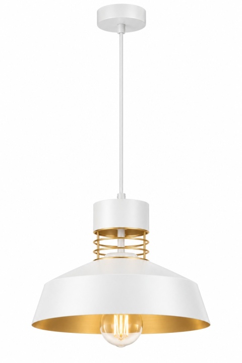 Lampa wisząca 1xE27 TITANIUM GOLD/WHITE