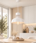 Lampa wisząca 1xE27 TITANIUM WHITE