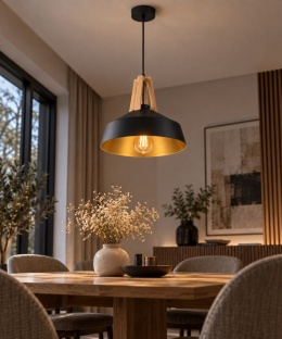 Lampa wisząca 1xE27 TRIX BLACK 112