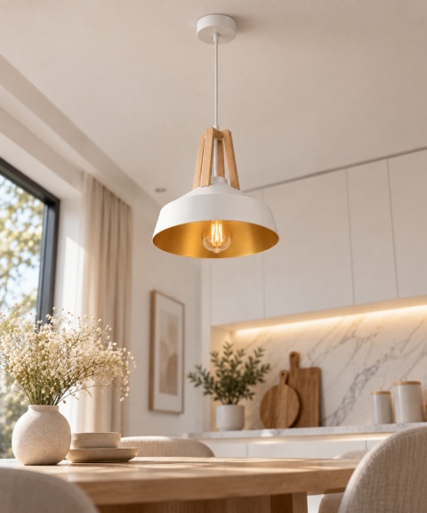 Lampa wisząca 1xE27 TRIX WHITE 113