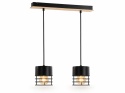 Lampa wisząca 2xE27 CASA BLACK/WOOD