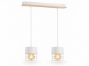Lampa wisząca 2xE27 CASA WHITE/WOOD