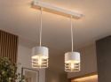Lampa wisząca 2xE27 CASA WHITE/WOOD