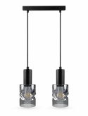 Lampa wisząca 2xE27 CROSS BLACK