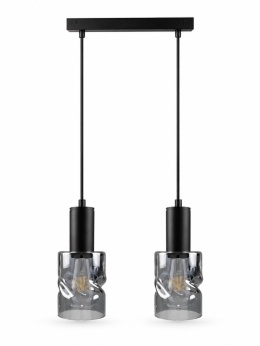 Lampa wisząca 2xE27 CROSS BLACK