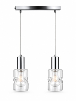 Lampa wisząca 2xE27 CROSS SILVER